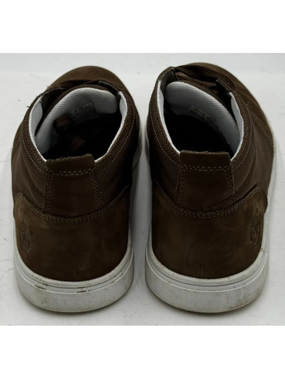 Timberland Groveton Men's Shoes Size 11 W Brown Leather Canvas Chukka Boots